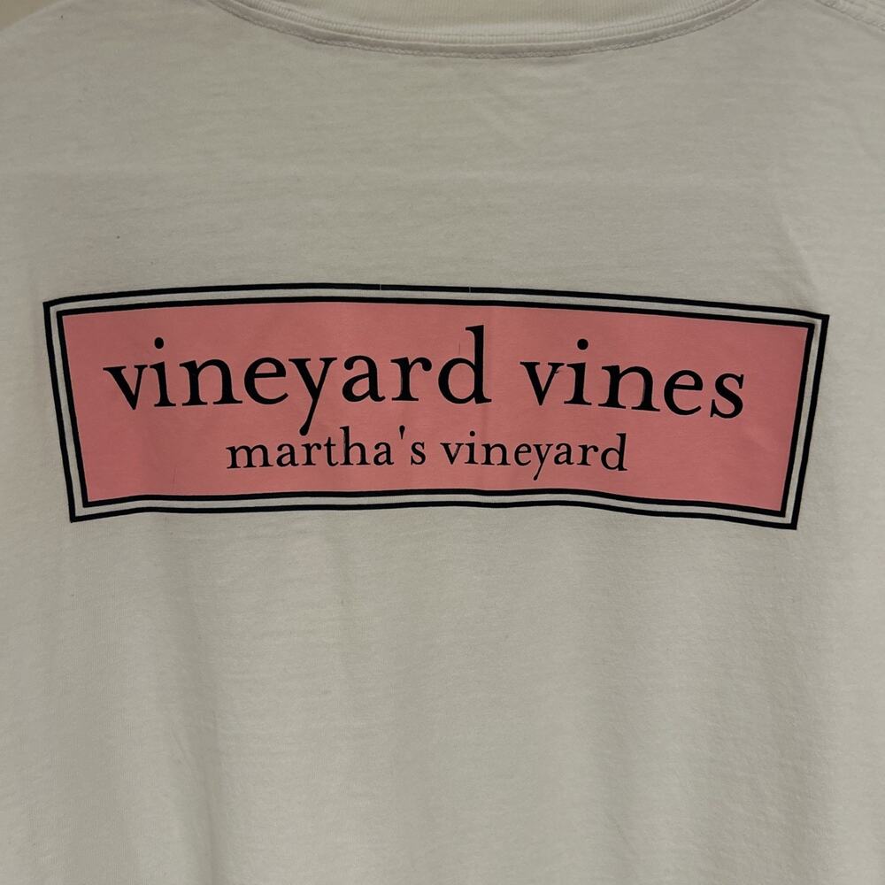 Vineyard Vines Shirt Mens L/XL white Marthas Vineyard Graphic Tee- READ